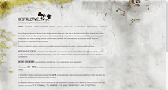 Desktop Screenshot of destructivelyfit.com