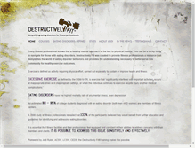 Tablet Screenshot of destructivelyfit.com